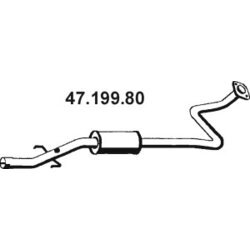Stredný tlmič výfuku EBERSPÄCHER 47.199.80