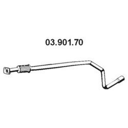 Výfukové potrubie EBERSPÄCHER 03.901.70