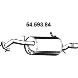 Koncový tlmič výfuku EBERSPÄCHER 54.593.84