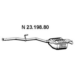 Koncový tlmič výfuku EBERSPÄCHER 23.198.80