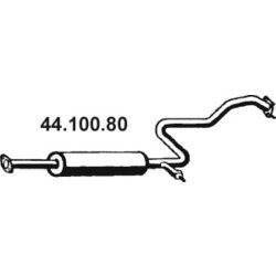 Stredný tlmič výfuku EBERSPÄCHER 44.100.80