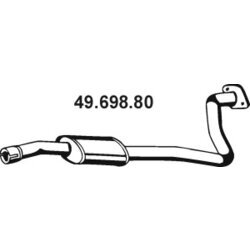 Stredný tlmič výfuku EBERSPÄCHER 49.698.80