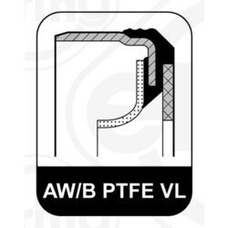 Tesniaci krúžok kľukového hriadeľa ELRING 545.800 - obr. 1