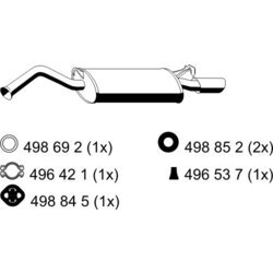 Koncový tlmič výfuku ERNST 204033