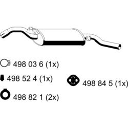 Koncový tlmič výfuku ERNST 132190