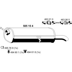 Koncový tlmič výfuku ERNST 505154