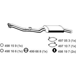 Koncový tlmič výfuku ERNST 273275