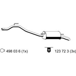 Koncový tlmič výfuku ERNST 176194