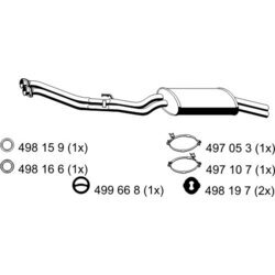 Koncový tlmič výfuku ERNST 273190