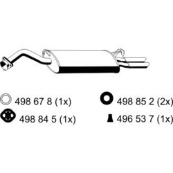 Koncový tlmič výfuku ERNST 204156