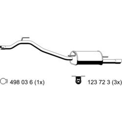 Koncový tlmič výfuku ERNST 176231
