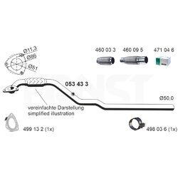 Výfukové potrubie ERNST 053433