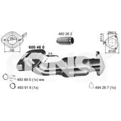 Výfukové potrubie ERNST 600460