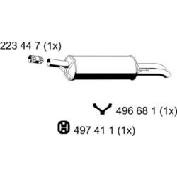 Koncový tlmič výfuku ERNST 204231