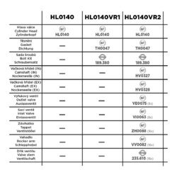 Hlava valcov motora ET ENGINETEAM HL0140VR2 - obr. 1