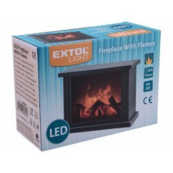 Krb s plápolajúcim ohňom LED, EXTOL LIGHT - obr. 2