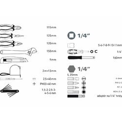Sada náradia, 35-dielna, EXTOL CRAFT - obr. 2