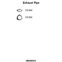 Výfukové potrubie FA1 MD000474