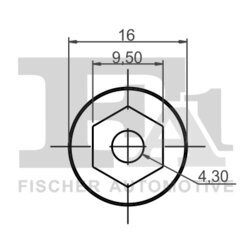 Príchytka ozdobnej/ochran. lišty FA1 12-70010.100 - obr. 1