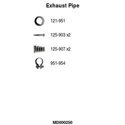 Výfukové potrubie FA1 MD000250