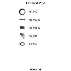 Výfukové potrubie FA1 MD000708