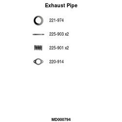 Výfukové potrubie FA1 MD000794
