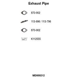 Výfukové potrubie FA1 MD000212