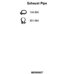 Výfukové potrubie FA1 MD000657