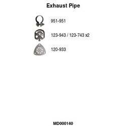 Výfukové potrubie FA1 MD000140