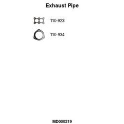 Výfukové potrubie FA1 MD000219