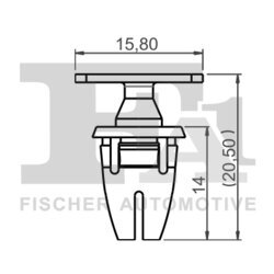 sada upevnovacich klipov, karoseria FA1 14-40085.5 - obr. 1