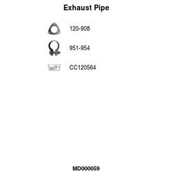 Výfukové potrubie FA1 MD000059