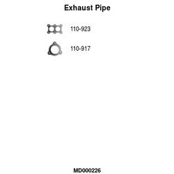 Výfukové potrubie FA1 MD000226