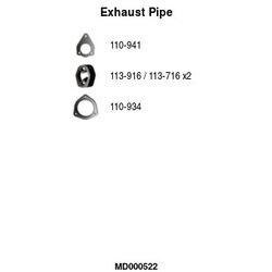 Výfukové potrubie FA1 MD000522