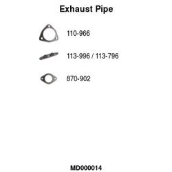 Výfukové potrubie FA1 MD000014