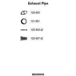 Výfukové potrubie FA1 MD000049