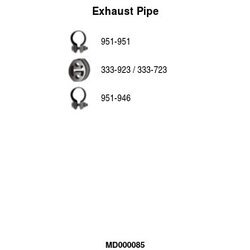 Výfukové potrubie FA1 MD000085