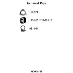 Výfukové potrubie FA1 MD000158