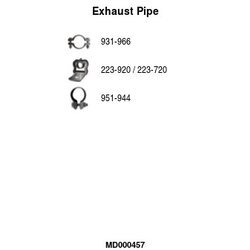 Výfukové potrubie FA1 MD000457