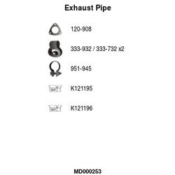 Výfukové potrubie FA1 MD000253