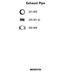 Výfukové potrubie FA1 MD000756