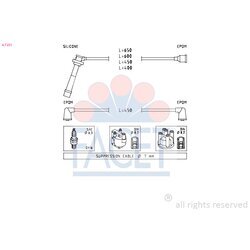 Sada zapaľovacích káblov FACET 4.7231