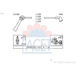 Sada zapaľovacích káblov FACET 4.9231