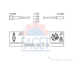 Sada zapaľovacích káblov FACET 4.9501