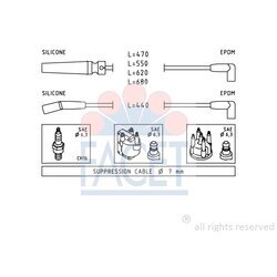 Sada zapaľovacích káblov FACET 4.9433