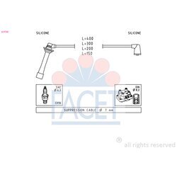 Sada zapaľovacích káblov FACET 4.9745
