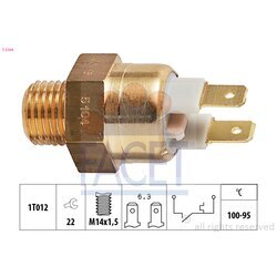 Teplotný spínač ventilátora chladenia FACET 7.5104