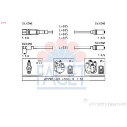 Sada zapaľovacích káblov FACET 4.9549