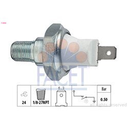 Olejový tlakový spínač FACET 7.0068