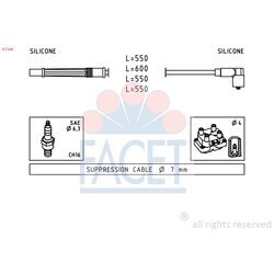 Sada zapaľovacích káblov FACET 4.7246